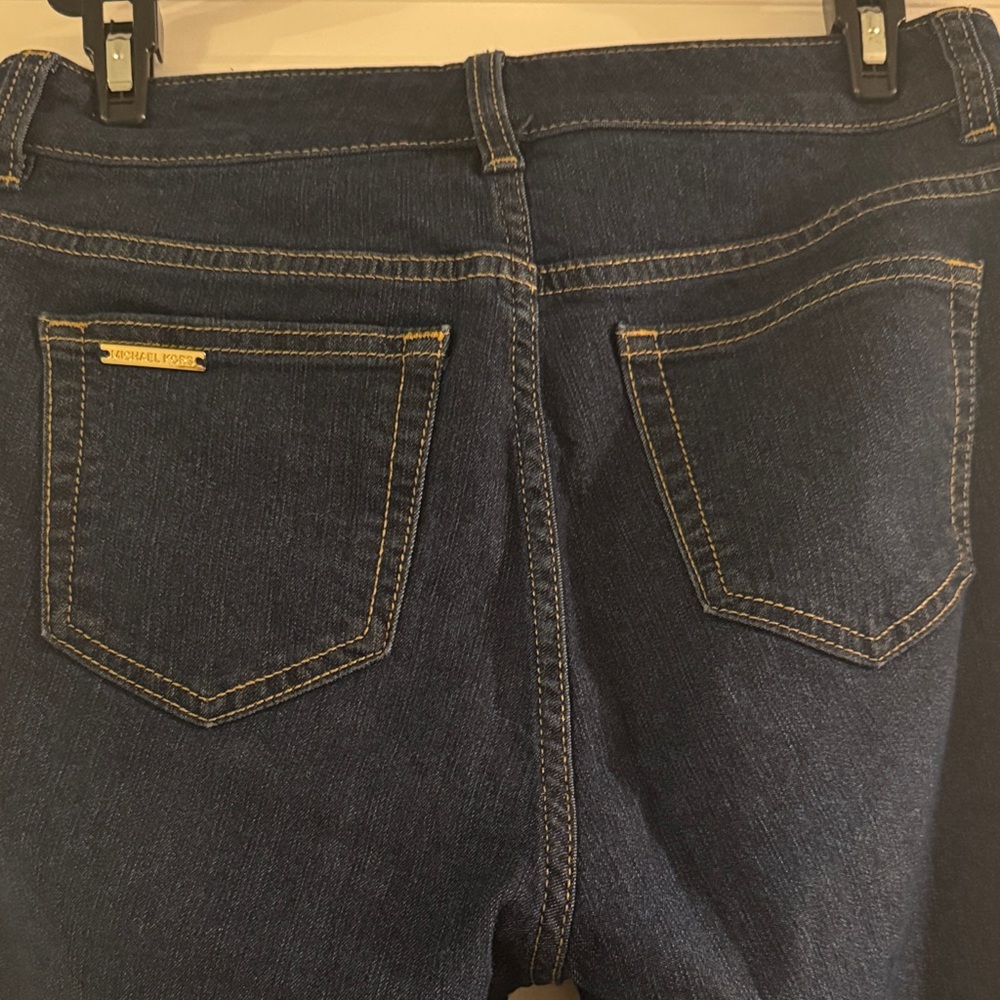 Michael Kors Women's Dark Blue Flare Jeans - Picture 3 of 6